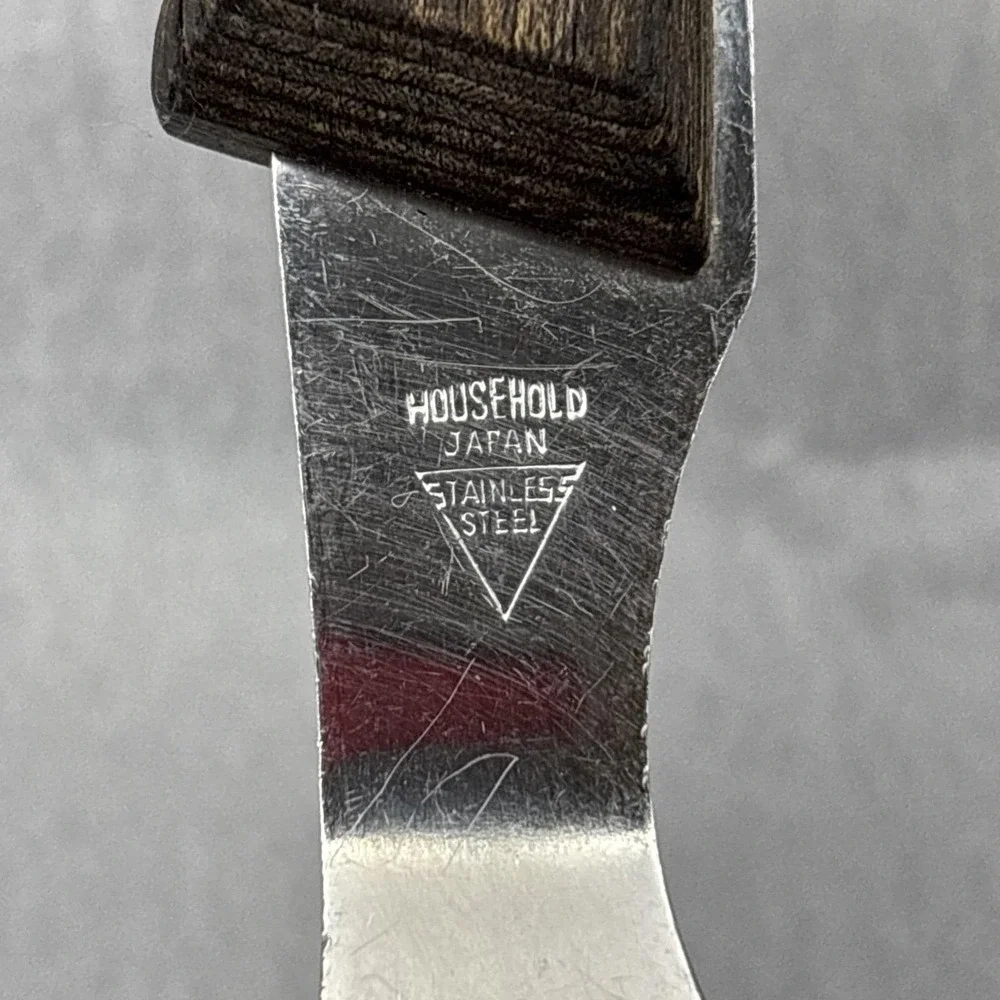 VTG Emperor Steel Stainless Meat Serving Fork‎ Wood Handle Household Japan 11